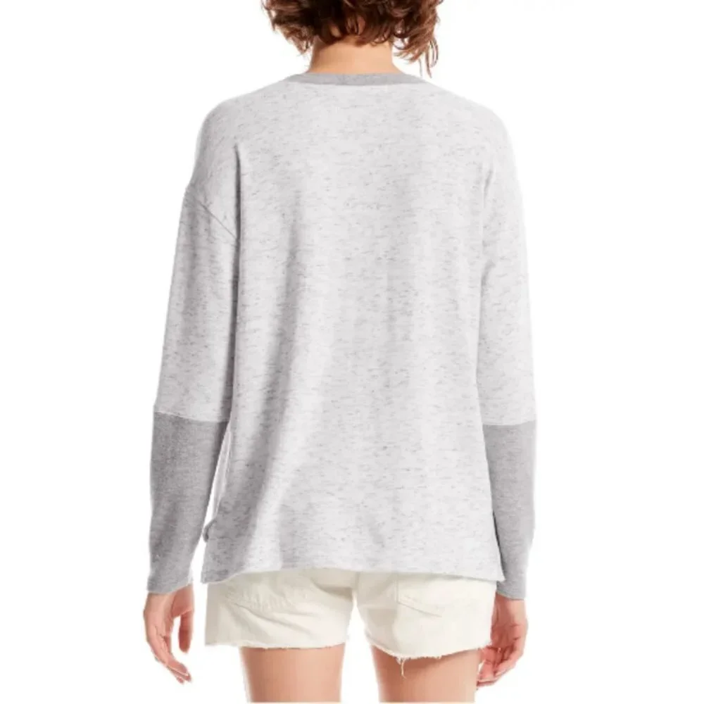💕MICHAEL STARS💕 Colorblock Pullover Top ~ Gray S